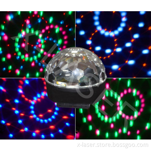 Six color(Red Green Blue White Orange Rose) LED Crystal magic Ball(with DMX)